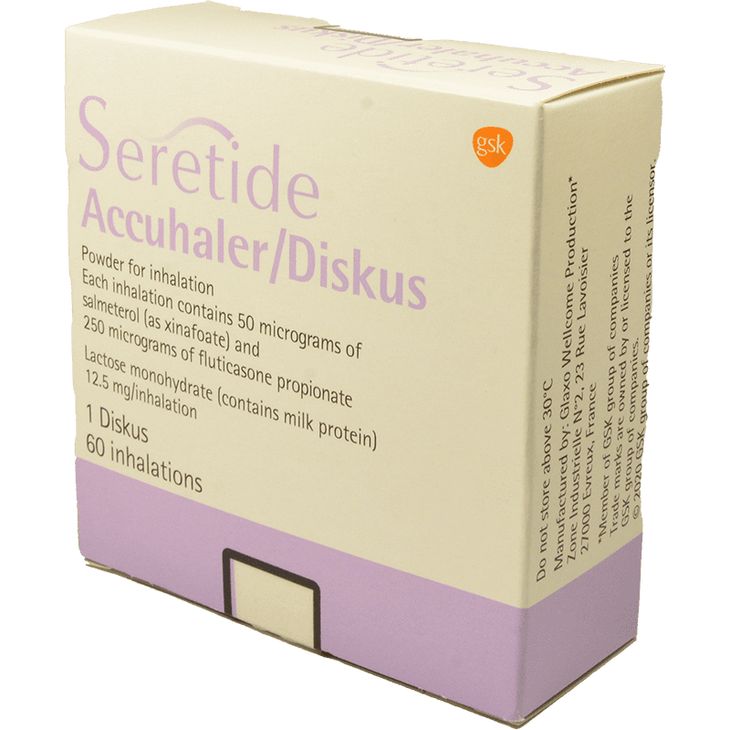 Seretide rotadisk 50/250 mkq. 60 doz. thumbnail
