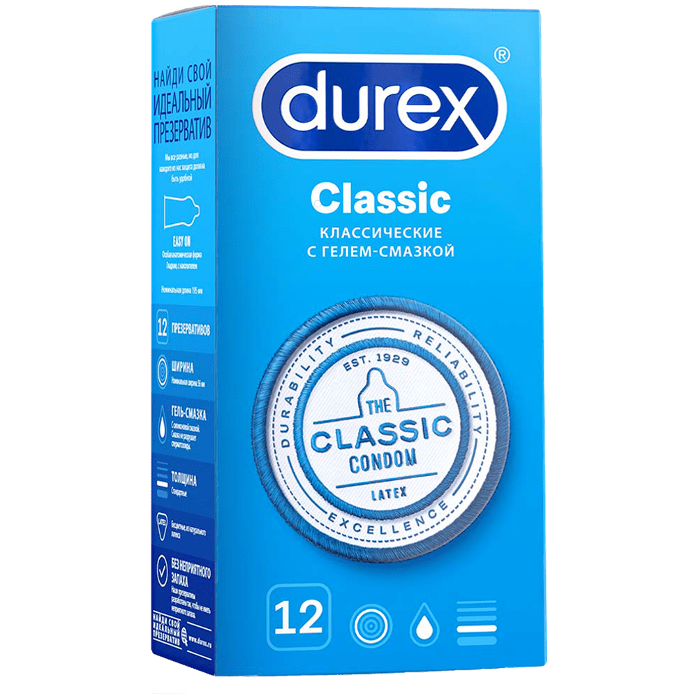 Durex Classic qoruyucu 12 əd thumbnail