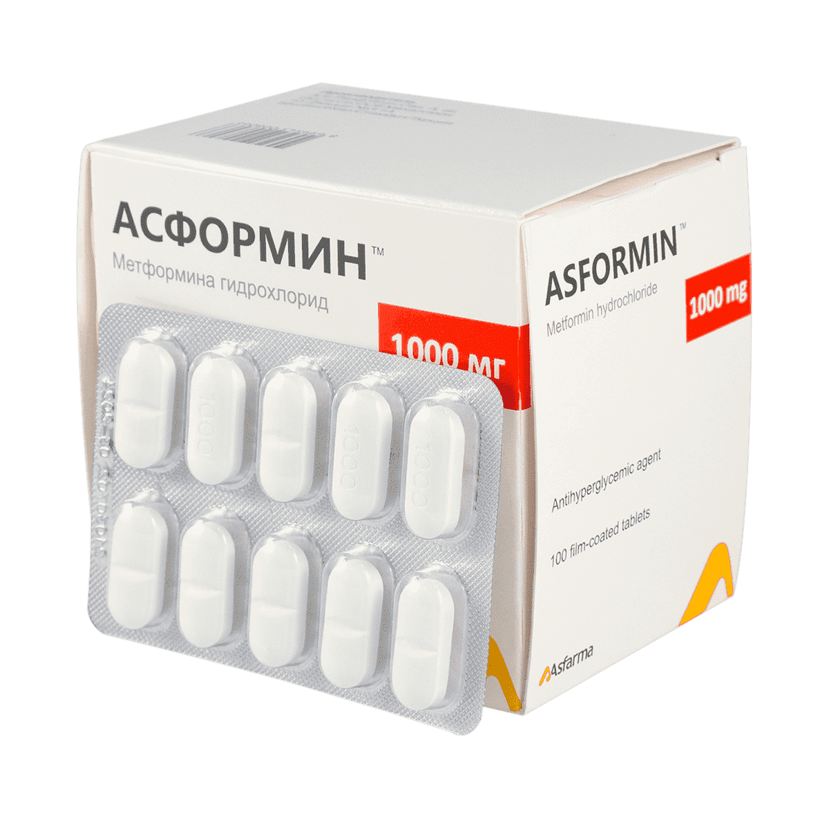 Asformin 1000 mg. 100 əd. thumbnail
