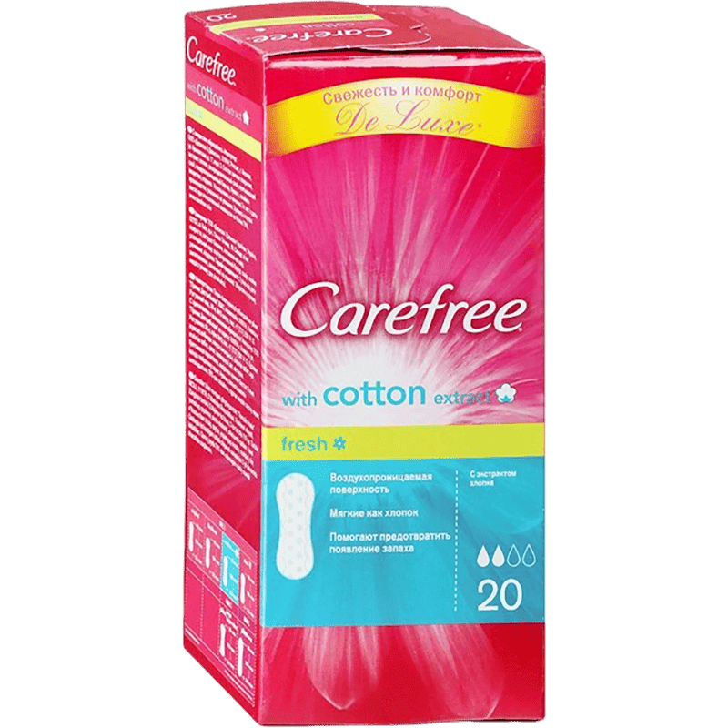 Carefree cotton extrafresh padlar 20 əd thumbnail