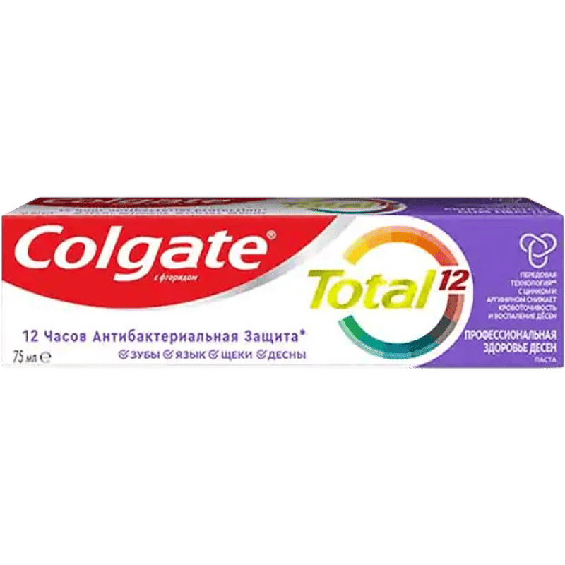 Colgate "Total 12 Pro Gum health" diş ətinin qanamasına qarşı 75 ml thumbnail