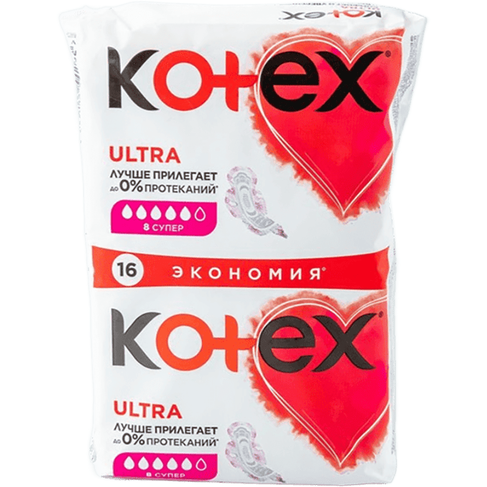 Kotex ultra super gigiyemik bez 16 ədədli thumbnail