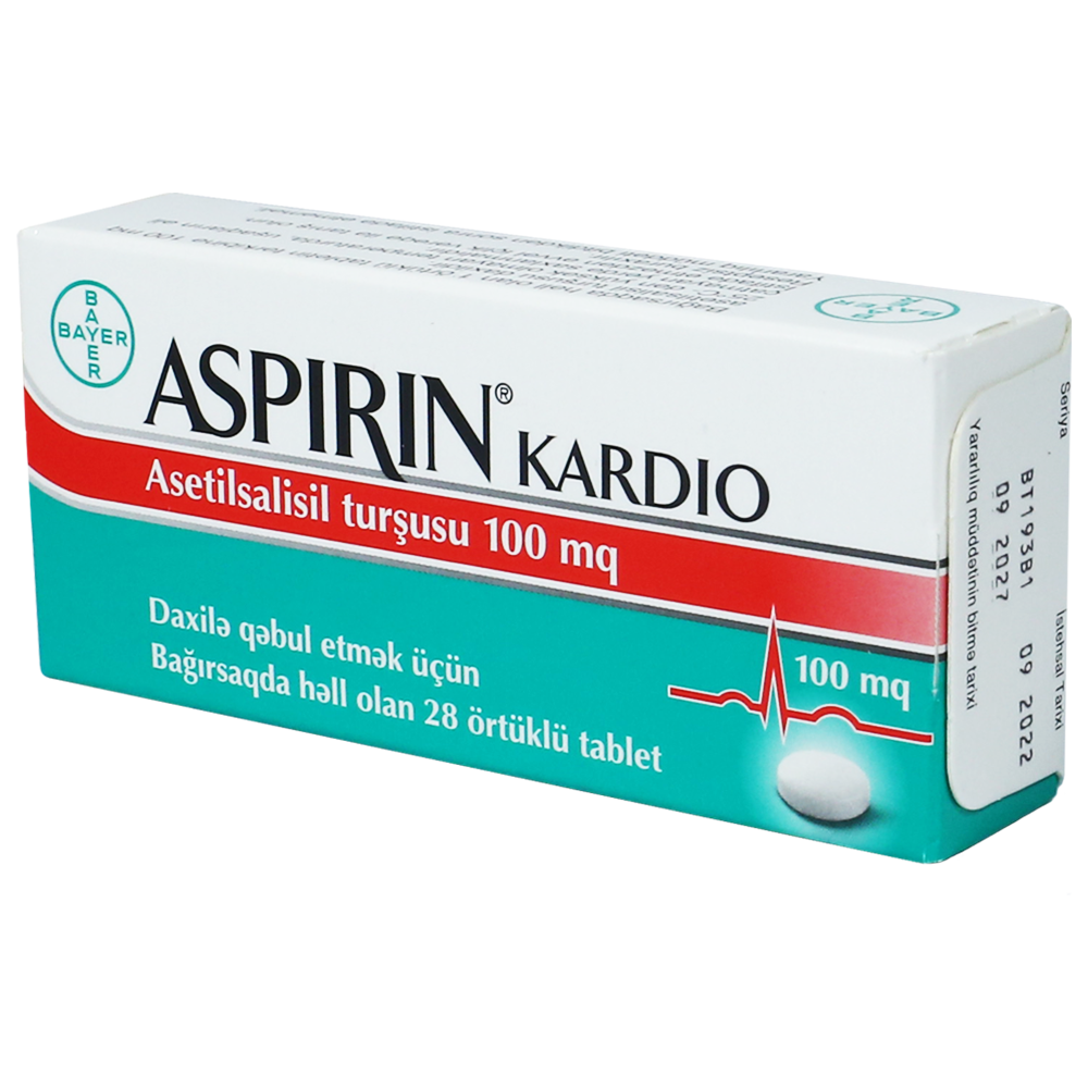 Aspirin cardio 100 mq 28əd. thumbnail