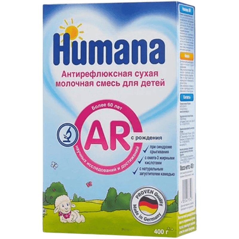 Uşaq qidası Humana AR antireflyuks expert hər yaş üçün 400 q thumbnail