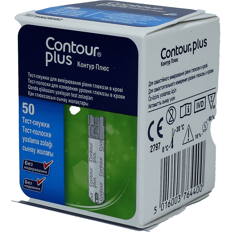 Qlükometr üçün strip "Contour plus" 50 əd. thumbnail