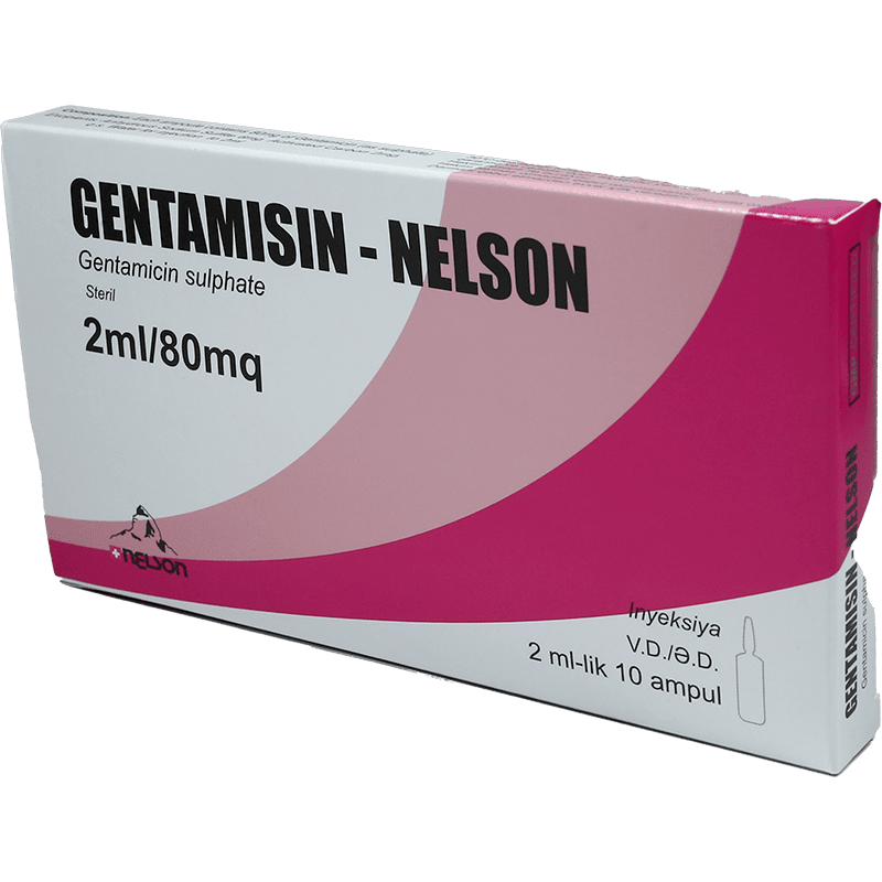 Gentamicin 80 mq 2 ml 10 əd thumbnail
