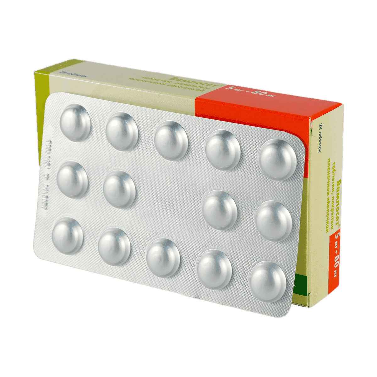 Vamloset 5 mg./80 mg. 28 əd. thumbnail