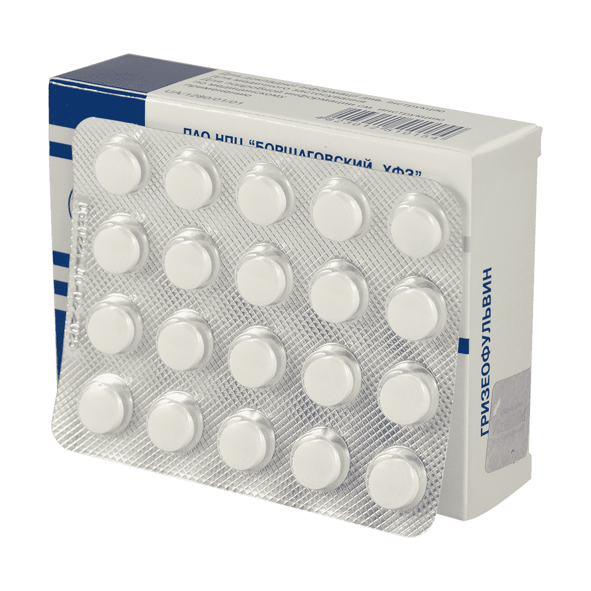 Griseofulvin 125 mg. 40 əd. thumbnail