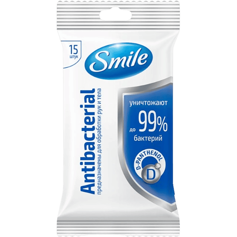 Nəm salfetlər Smile 15 əd thumbnail
