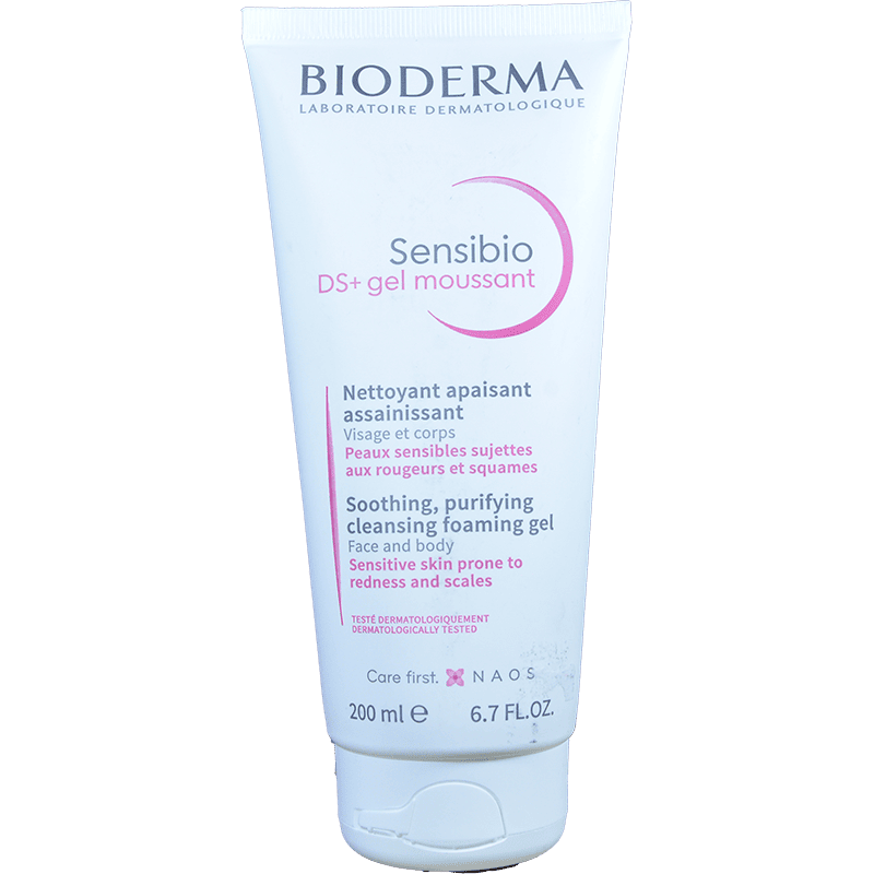 Bioderma Sensibio DS+ gel-köpük üz və bədən üçün sakitləşdirici təmizləyici, qızartı və qabıqlı həssas və yağlı dərilər üçün 200 ml thumbnail