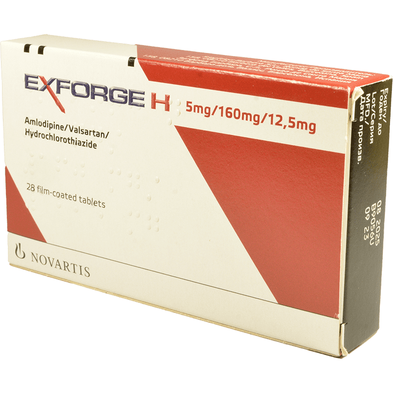 Exfroge HCT 5/160 mg./12,5 mg. 28 əd. thumbnail