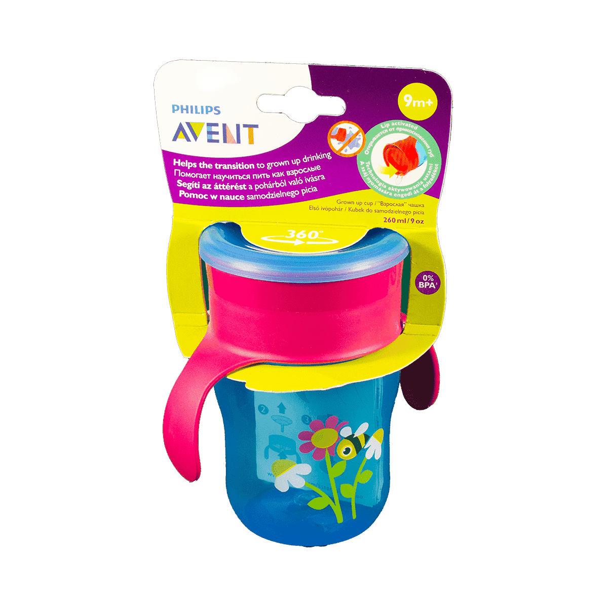 Sippy fincan Bee 9 aylıq 260 ml thumbnail