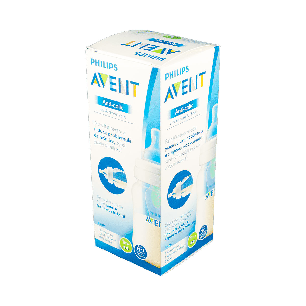 Anti-Colic Airfree qida butulkasi 260 ml thumbnail