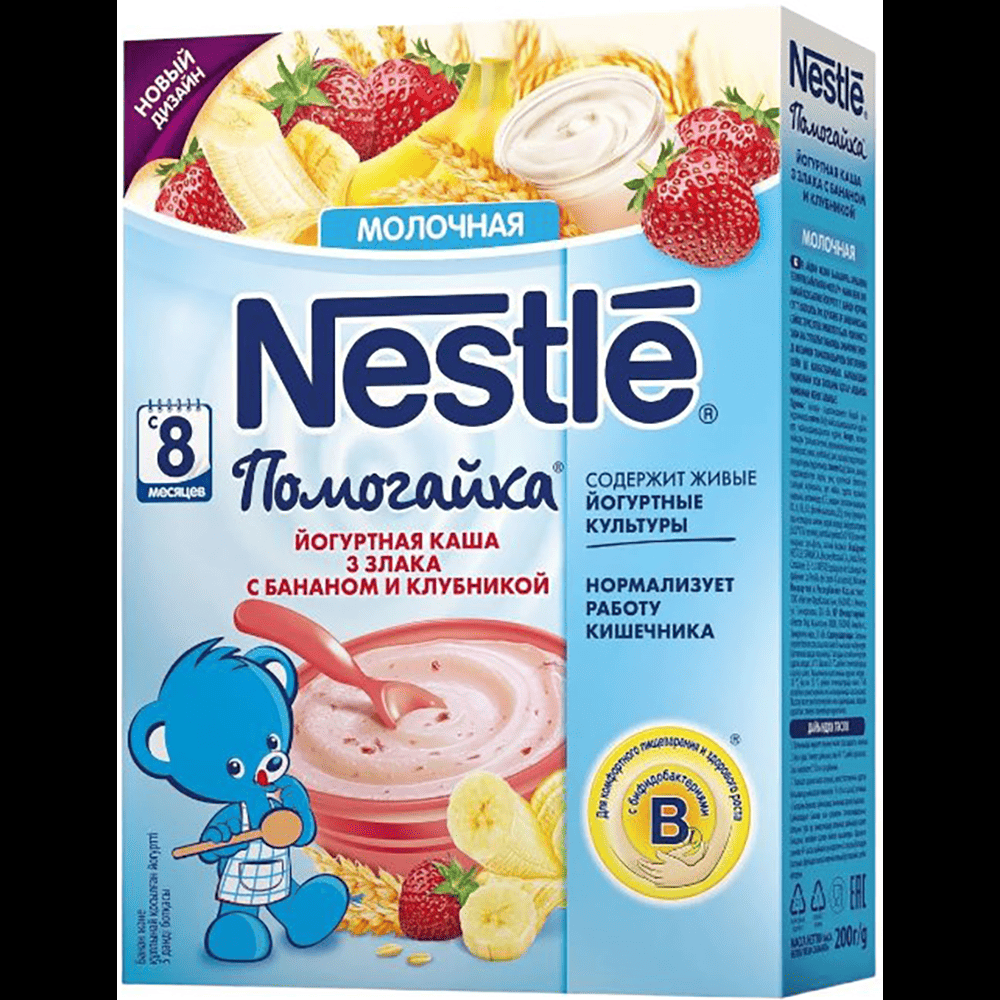 Nestle uşaq üçün sıyıq (banan və çiyələk) 200 q thumbnail