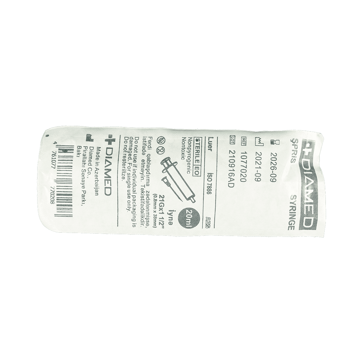 Şpris 20 ml 21Gx38 MM thumbnail