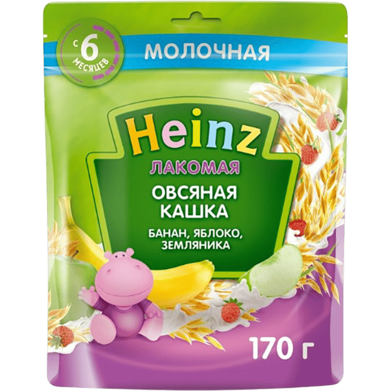 Uşaq qidası Lakomaya yulaflı sıyıq banan, alma çiyələr 170 q thumbnail