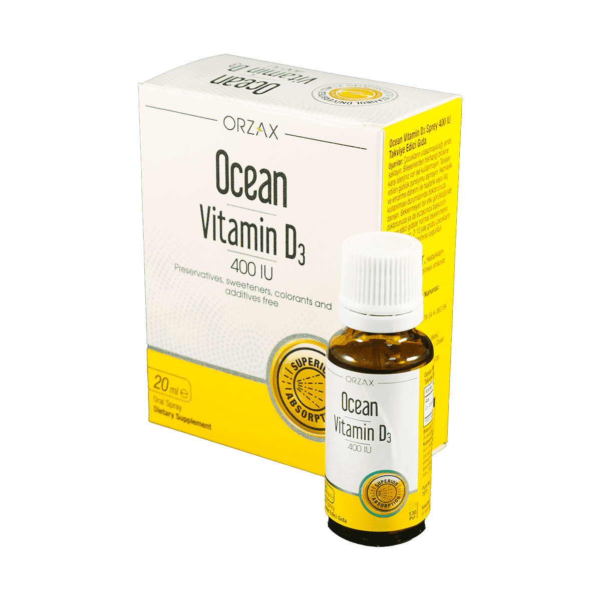 Ocean vitamin D3 400 Uİ 20 ml thumbnail