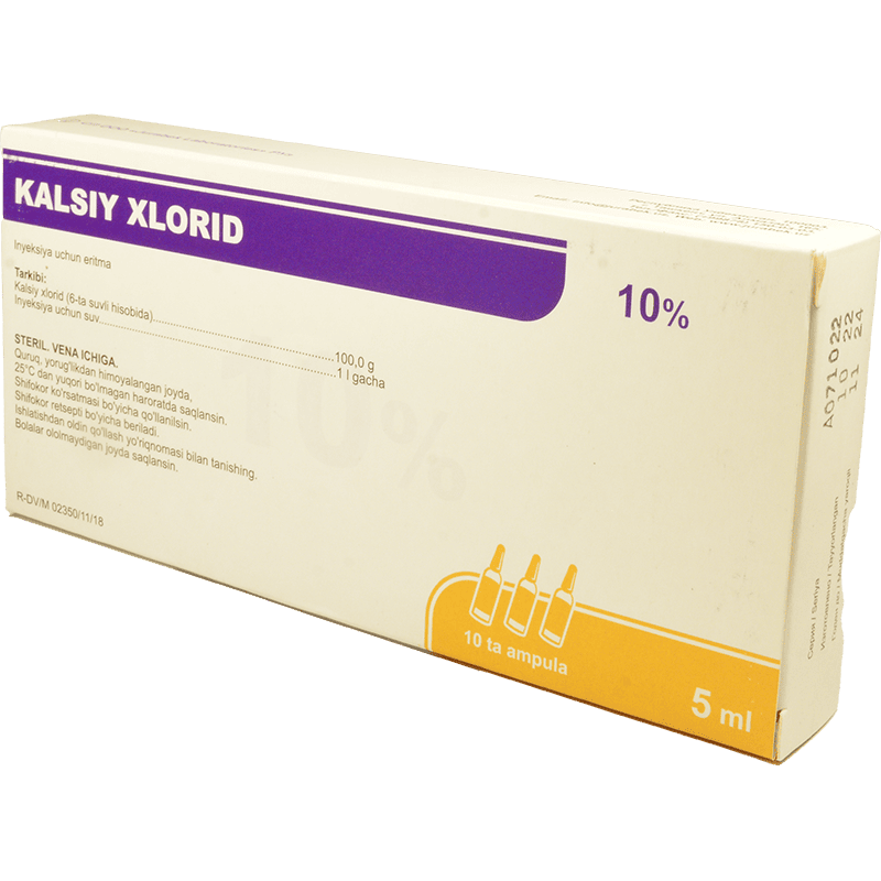 Kalsium Xlorid 10% 5 ml 10 əd thumbnail