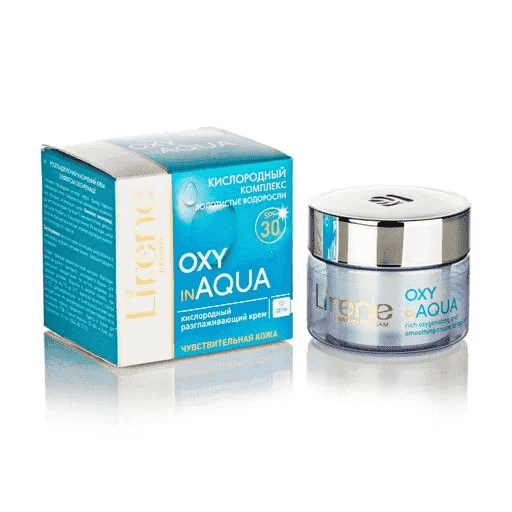 Həssas dəri üçün nəmləndirici krem oksigen OXY İN AQUA kompleksi ilə SPF 30 50 ml thumbnail