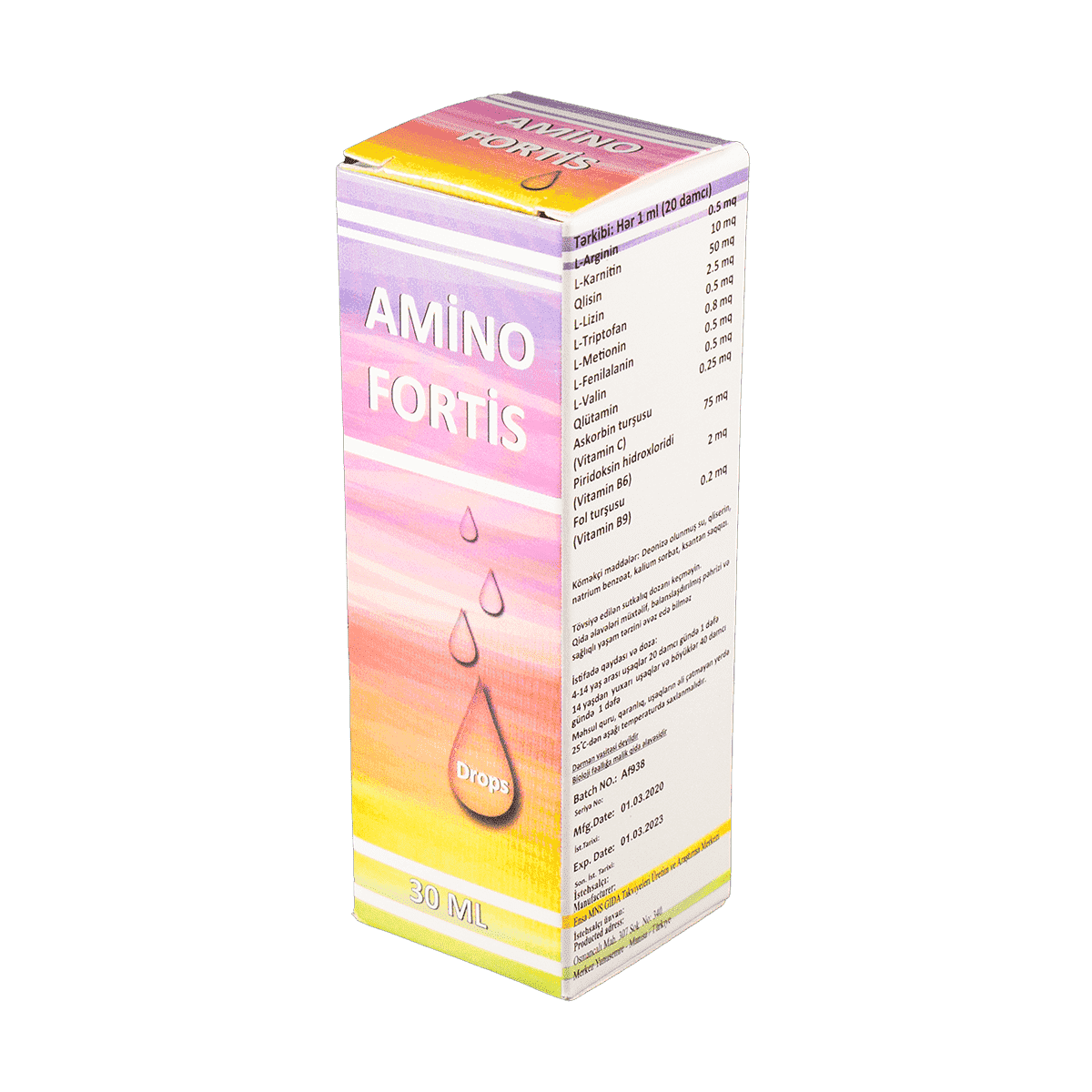 Amino fortis 30 ml thumbnail