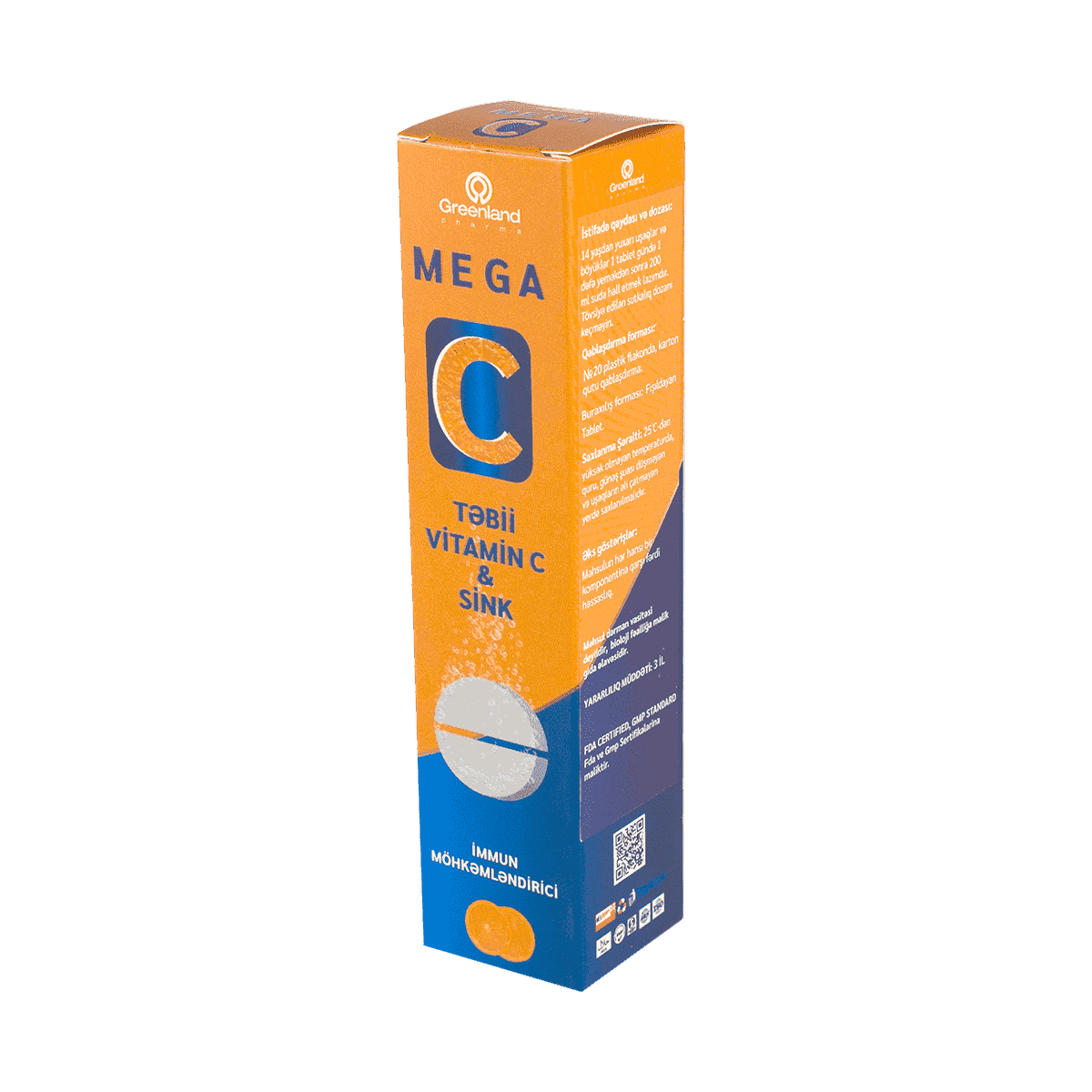 Vitamin C 900 mq + Zn 20 əd thumbnail