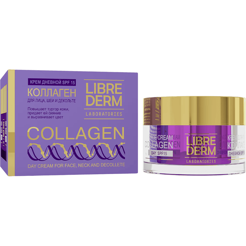 Kollagen parıltı və  dəri rəngini bərpa etmək üçün gündüz kremi SPF-15 50 ml thumbnail