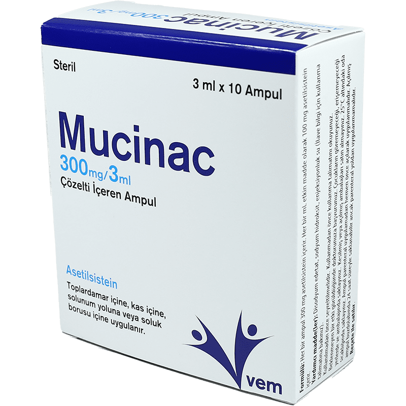 Mucinac 300 mq/3 ml 10 əd thumbnail