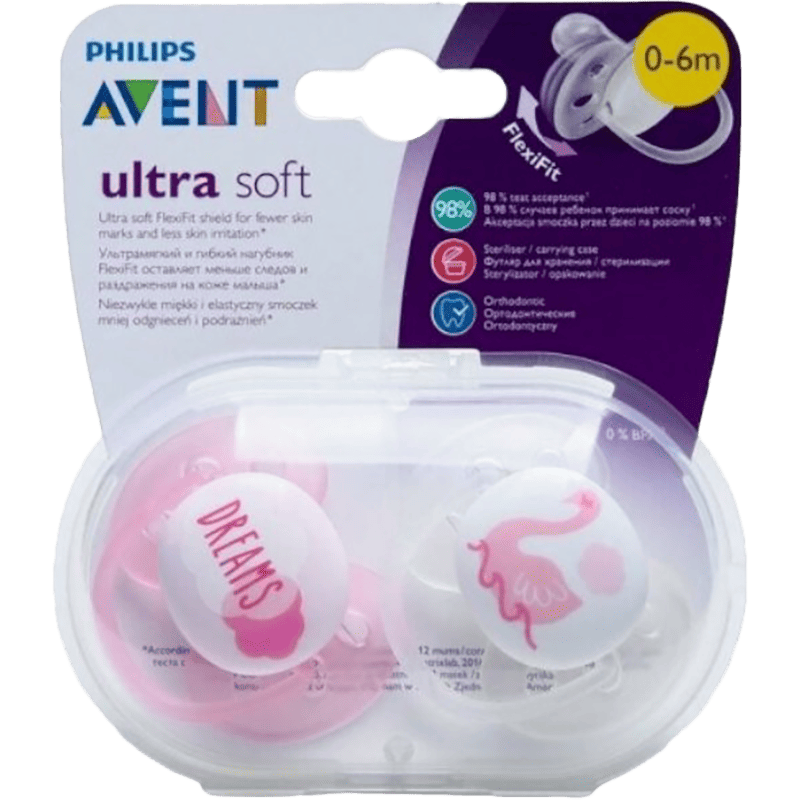АВЕНТ 222/02 Пустышка ultra Soft для девочек 2 шт . 0-6 мес. (Digərlər) (Philips LLC) thumbnail