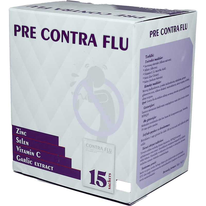 Pre contra flu (VitC+Se+Zn) 15 əd thumbnail