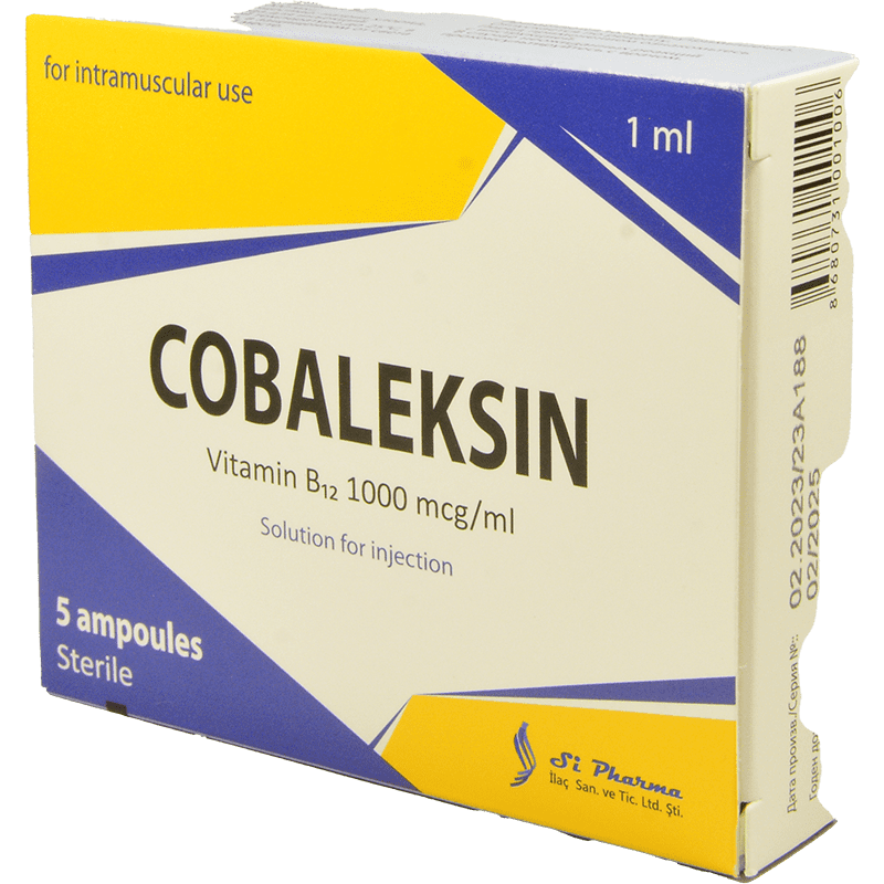 Cobaleksin 1 mg./ml. 1 ml. 5 əd. thumbnail