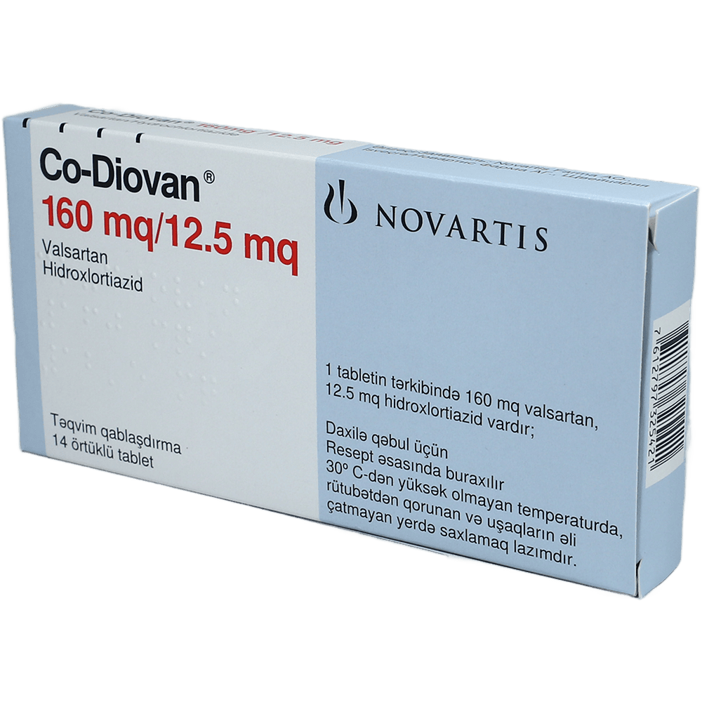 Co-Diovan 160 mq/12,5 mq 14 əd. thumbnail