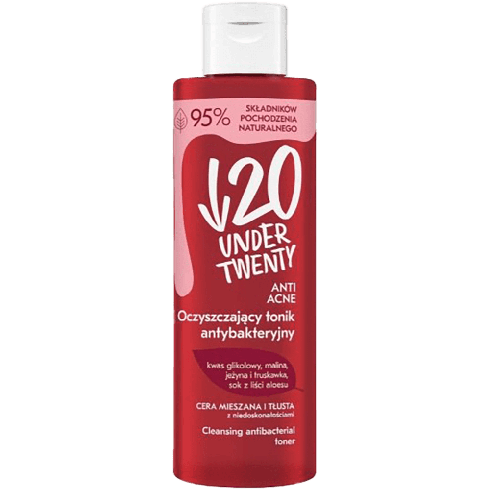 Under Twenty qarışıq yağlı dərilər üçün antibakterial təmizləmə toniki 200 ml thumbnail
