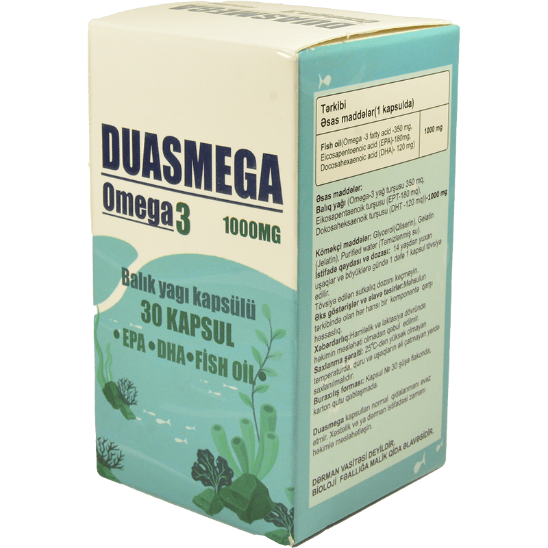 Duasmega Omega 3 1000 mq 30 əd thumbnail