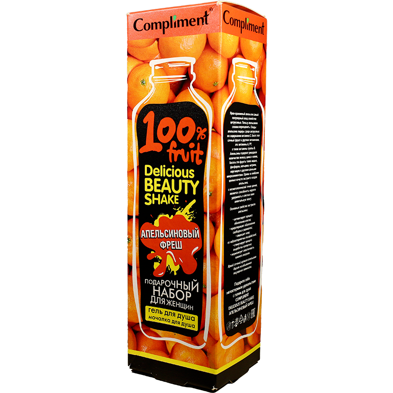 Delicious Beauty Shake ПН Portağal qoxulu vanna üçün köpük, süd 400 ml thumbnail