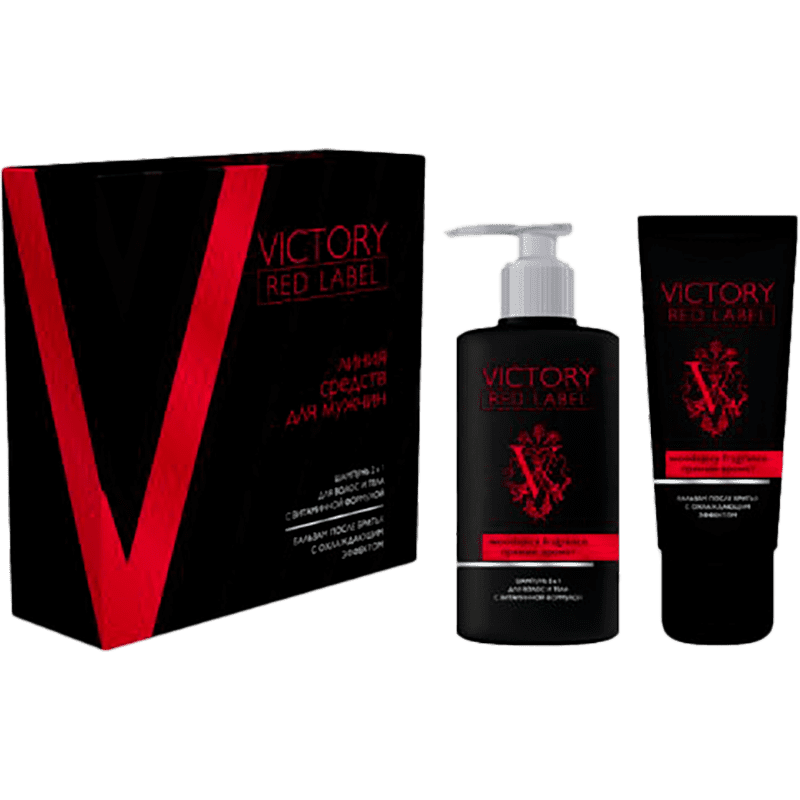 Compliment  .P. Victory Red label woodspicy fragrance ( şampun 2-si 1-də 320ml+ təraşdan sonra balzam 100ml) thumbnail