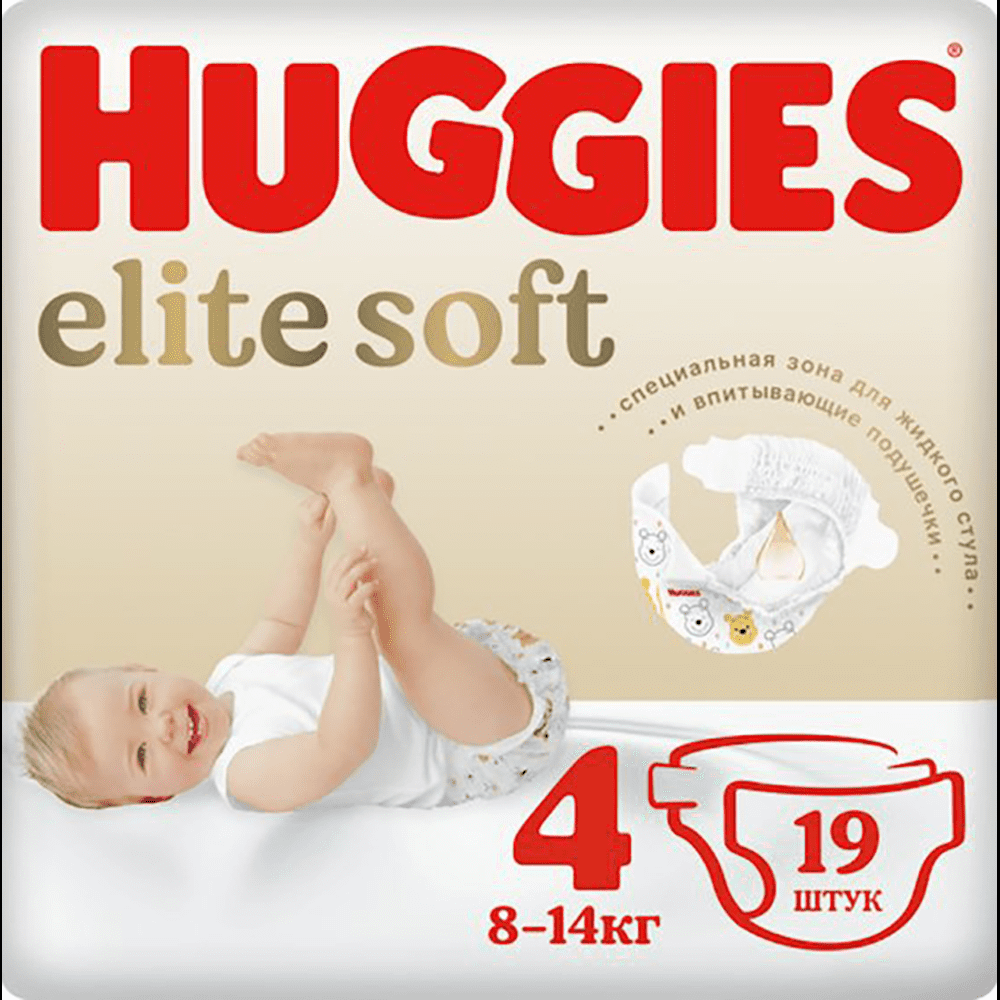 Huggies-4 Mega Elit Soft Uşaq bezi 8-14 kq 54 əd thumbnail