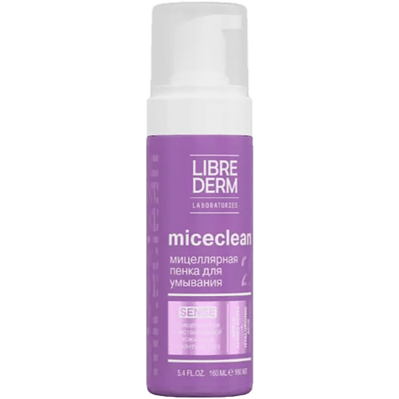 Librederm MICECLEAN SENSE miselyar təmizləyici köpük 160ml thumbnail