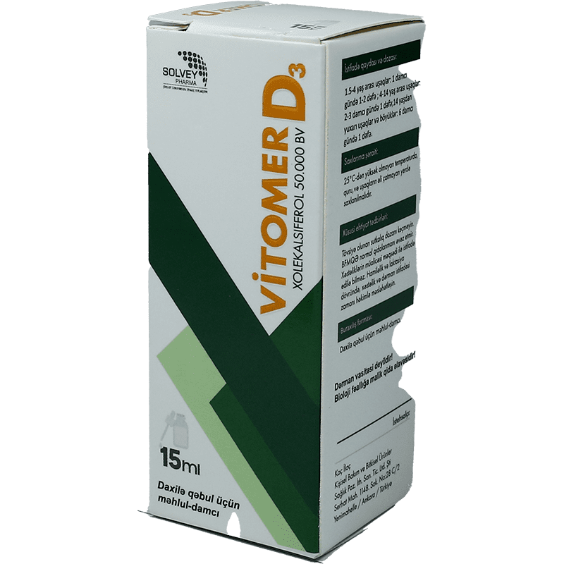 Vitomer D3 50.000 Uİ 15 ml thumbnail