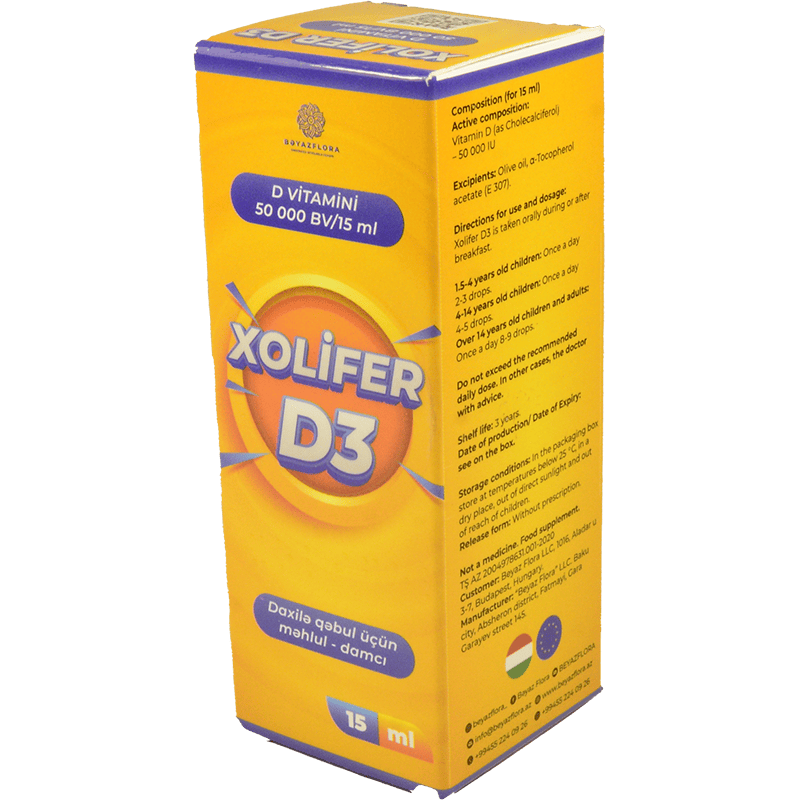 Xolifer D3 50000 ED 15 ml thumbnail