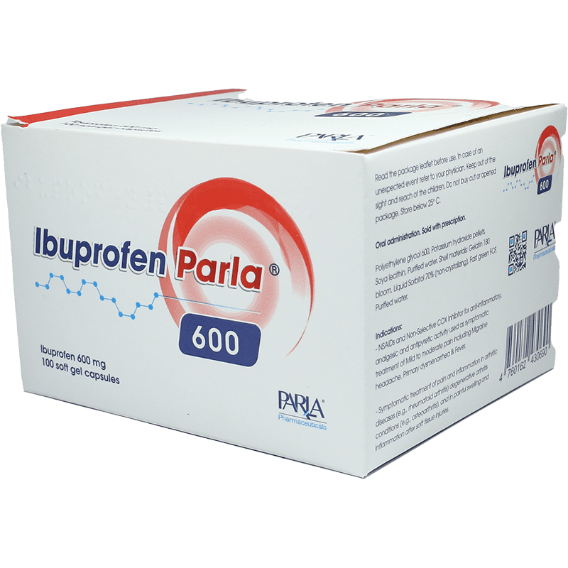 Ibuprofen Parla 600 mq 100 əd. thumbnail