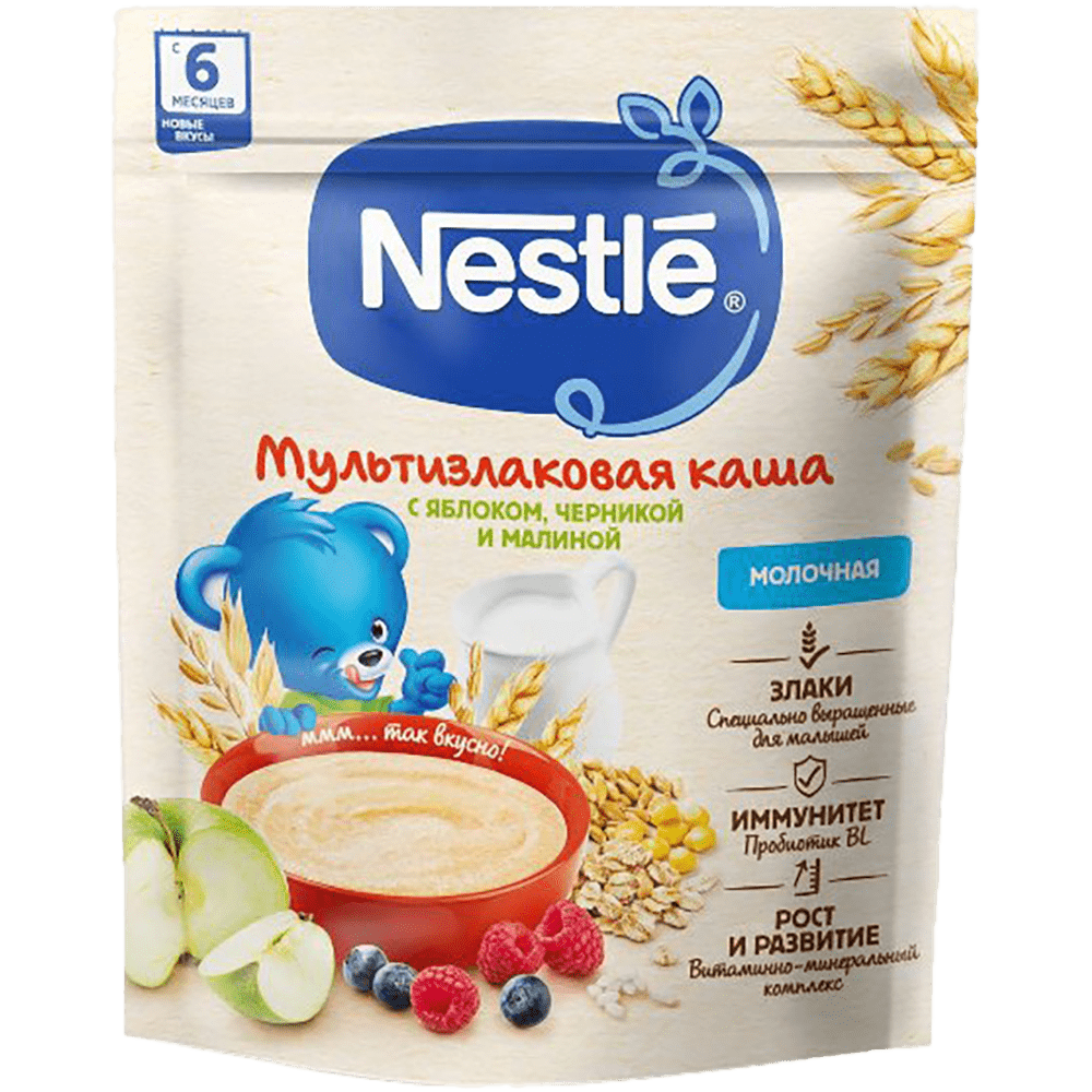 Nestle uşaq üçün sıyıq(alma, qaragilə, moruq, süd) 200 q thumbnail