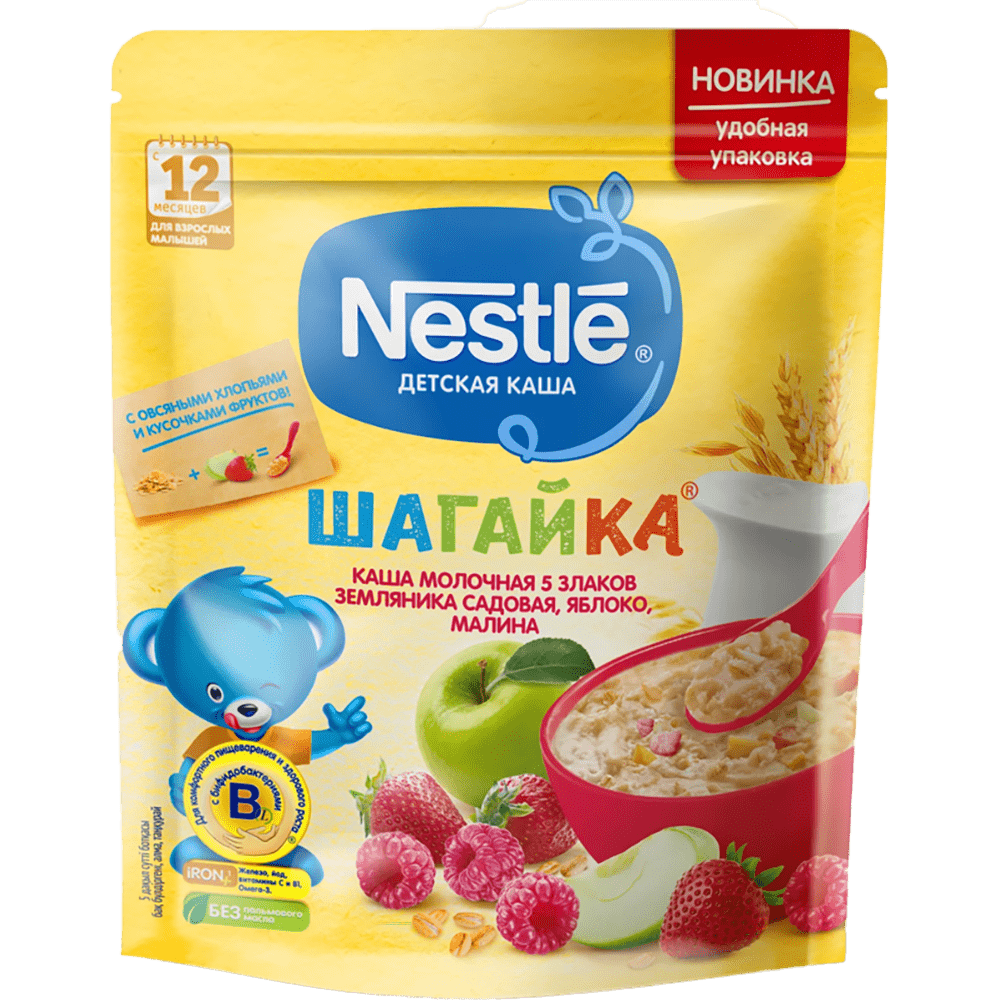 Nestle uşaq üçün sıyıq (alma, çiyələk, şaftalı) 200 q thumbnail