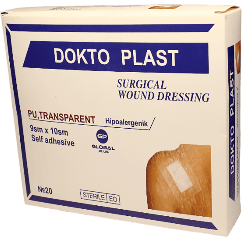 Dokto Plast yara bandı 9 sm x 10 sm 20 əd thumbnail