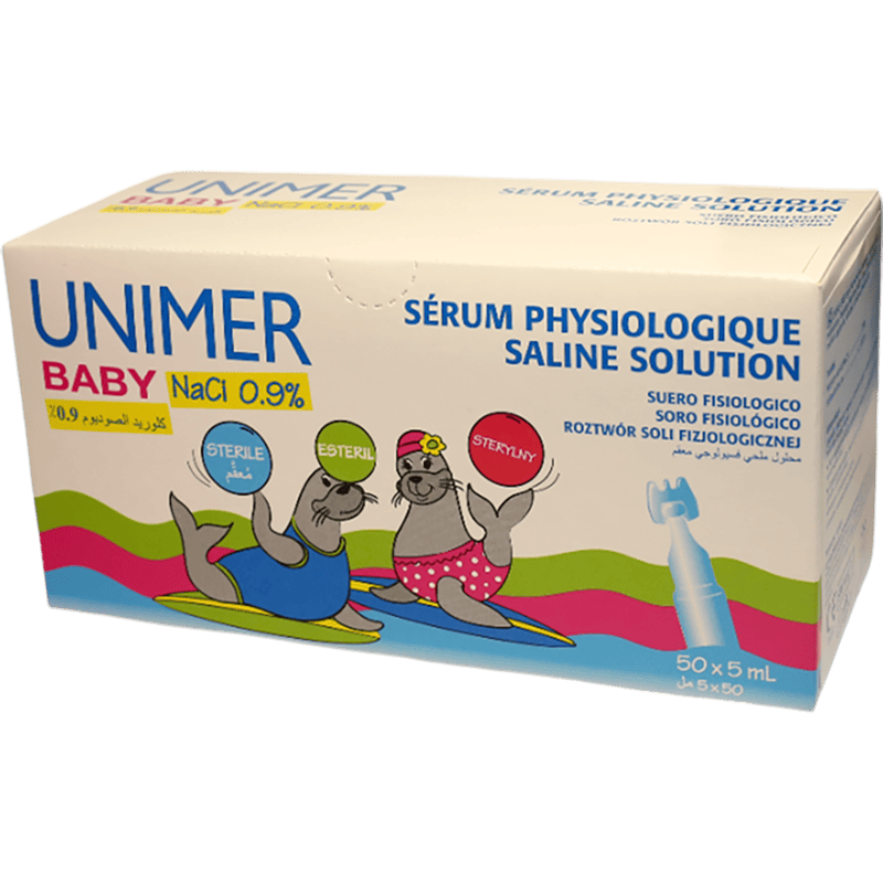 Unimer baby 0,9% 50 x 5 ml thumbnail