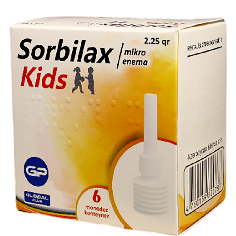 Uşaqlar üçün mikroilizma Sorbilax 2,25 qr. 6 əd. thumbnail