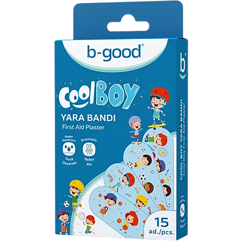 B-good B830 19x56 mm uşaq üçün ilk yardım yara bandı 15 əd thumbnail