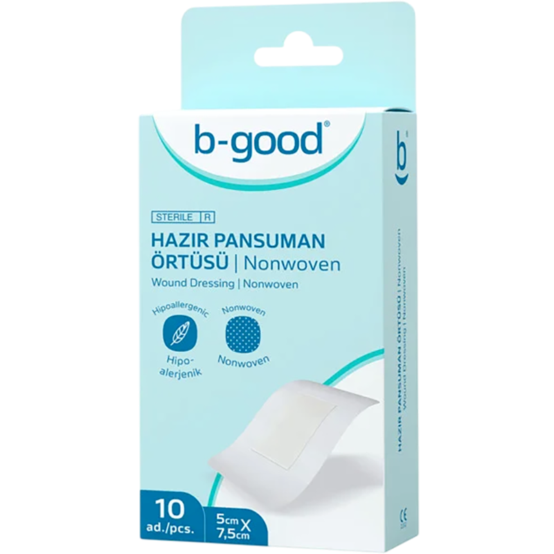 B-good əməliyyatdan sonraki parçalı yara bandı 5x7,5 sm 10 əd thumbnail