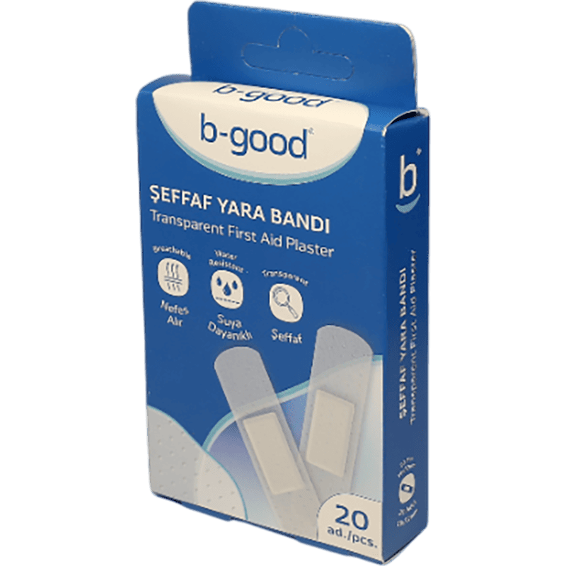 B-good 19x72 mm şəffaf ilk yardım yara bandı 20 əd thumbnail