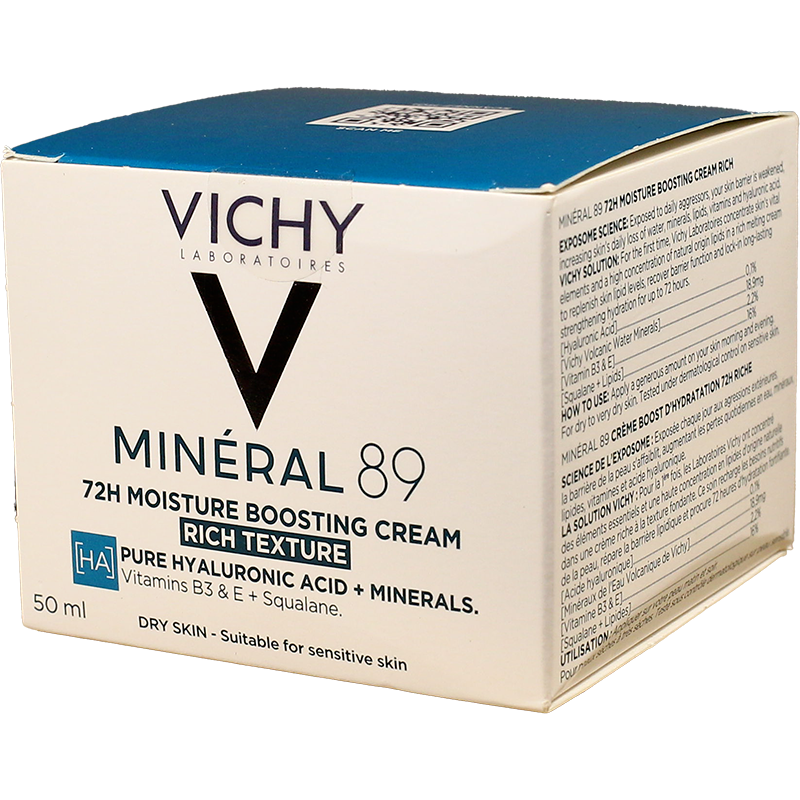 Vichy Mineral 9, 72 saat quru və çox quru dəri üçün nəmləndirici krem, 50 ml thumbnail