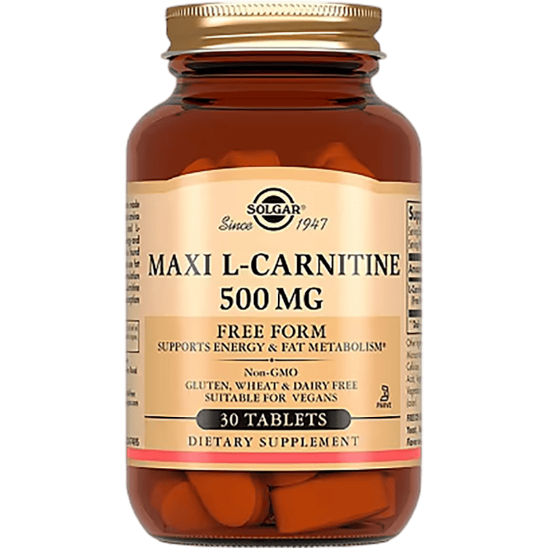 Solgar L-carnitine maxi, 500 mq 30 əd thumbnail